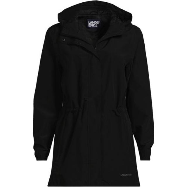 Packable Raincoat, Women, size: 14-16, regular, Black, Polyester, by Lands' End