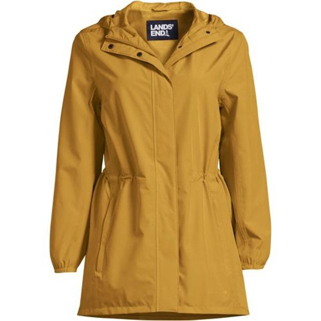 Packable Raincoat, Women, size: 10-12, petite, Yellow, Polyester, by Lands' End