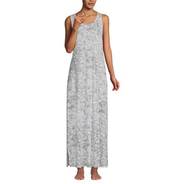 Sleeveless Cooling Nightdress, Women, size: 16-18, regular, Grey, Spandex/Rayon-blend, by Lands' End