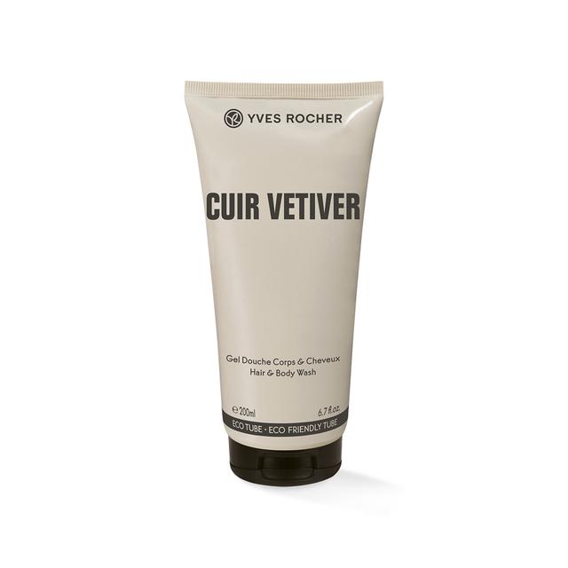 Yves Rocher - Cuir Vetiver Hair And Body Wash - Clearance