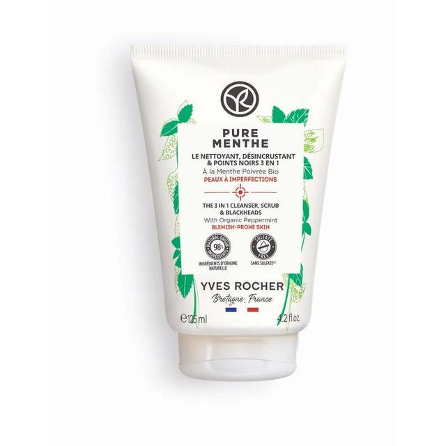 Yves Rocher - The 3 In 1 Cleanser, Scrub & Blackheads - Pure Menthe - Clearance