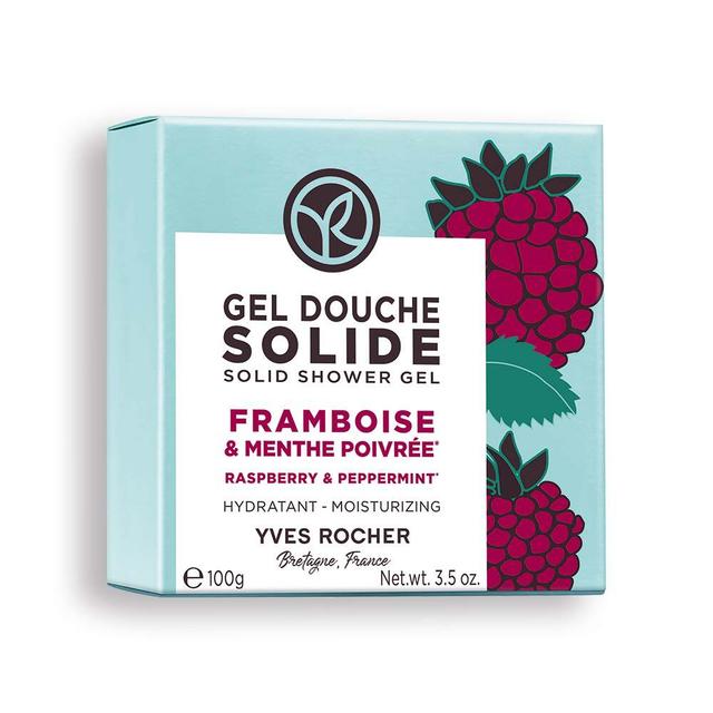 Yves Rocher - Moisturizing Solid Shower Gel Raspberry & Peppermint - Solid Shower Gel