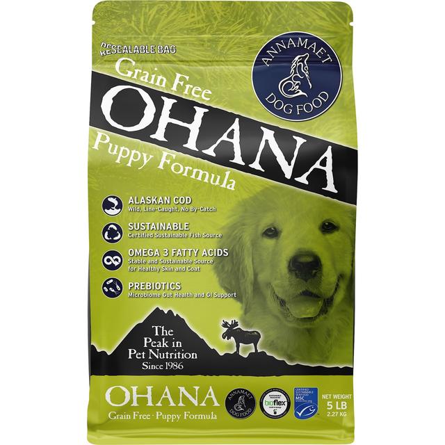 Annamaet Grain-Free Ohana Puppy Formula Dry Dog Food, 5-lb bag