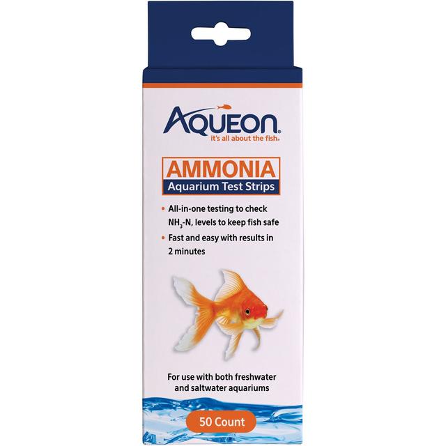 Aqueon Ammonia Aquarium Test Strips, 50 count