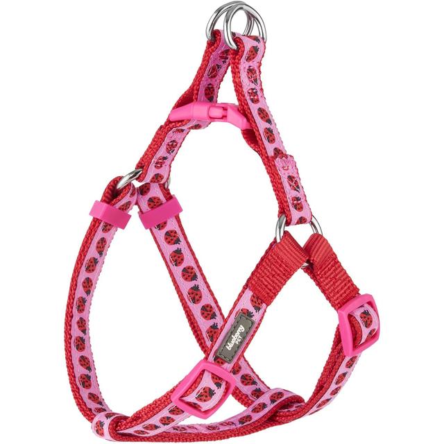 Blueberry Pet Spring Prints Nylon Step In Back Clip Dog Harness, Ladybug, Small: 16.5 to 21.5-in chest