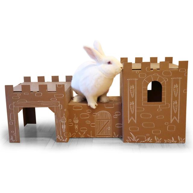 Bunny Bliss Bunny Citadel Small Pet Toy, Brown