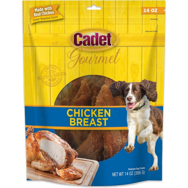 Cadet Gourmet Chicken Breast Jerky Treats Chicken Flavor Dog Treats, 14-oz bag