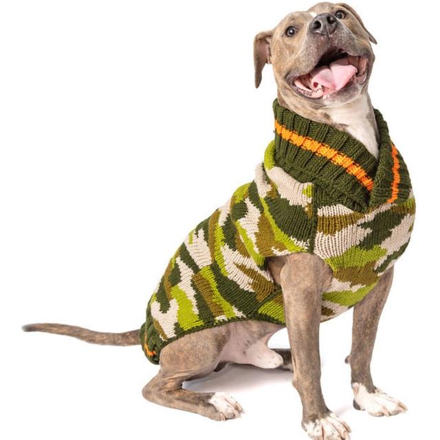 Chilly Dog Camo Dog & Cat Sweater, XX-Large