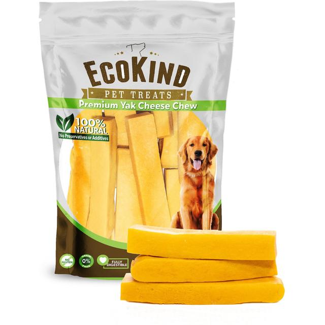 EcoKind Turmeric Infused Gold Yak Chews Dog Treats, 3 count