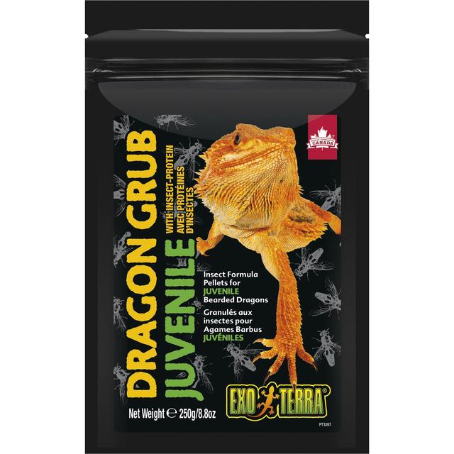 Exo Terra Dragon Food Grub for Juvenile Bearded Dragons, 8.8-oz bag