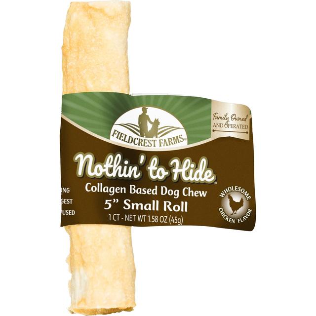 Fieldcrest Farms Nothin' To Hide Small Roll 5-inch Chicken Flavor Dog Chew, 1 count