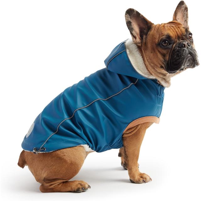 GF Pet Insulated Dog Raincoat, Dark Blue, X-Small