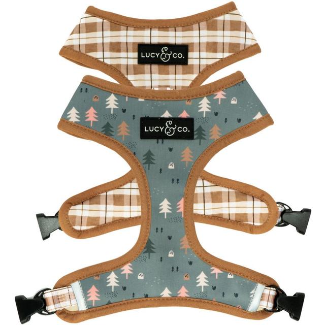 Lucy & Co. The Take a Hike Reversible Dog Harness, Green, Medium: 17 to 23-in chest