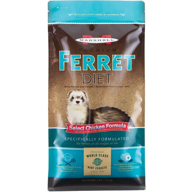 Marshall Select Chicken Formula Ferret Food, 4-lb bag