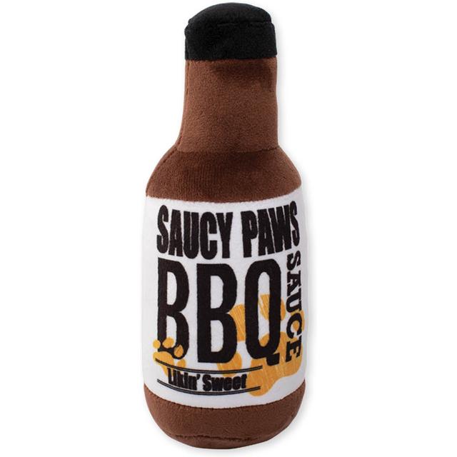 Fringe Studio Saucy Paws Bbq Sauce Plush Dog Toy, Multi