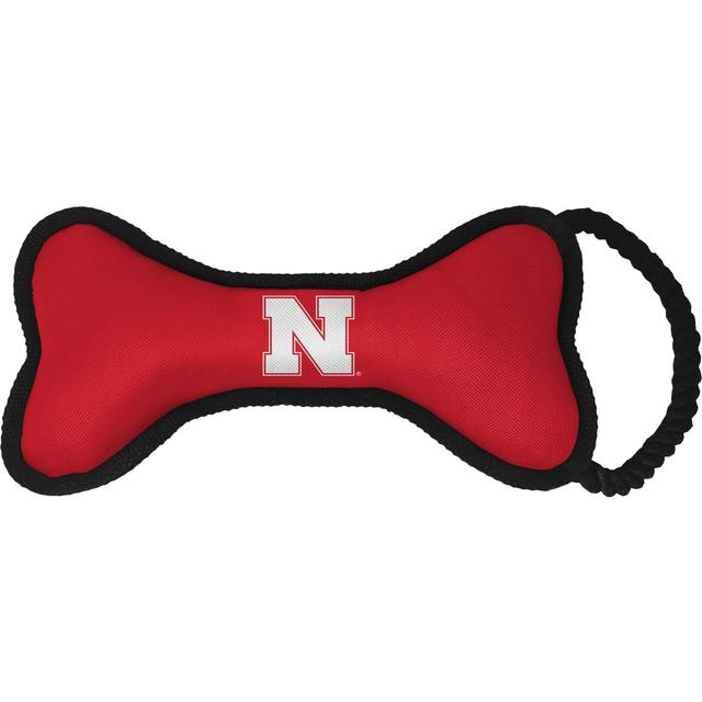 ShopInstaPets NCAA Rope & Squeaker Dog Toy, Nebraska Cornhuskers