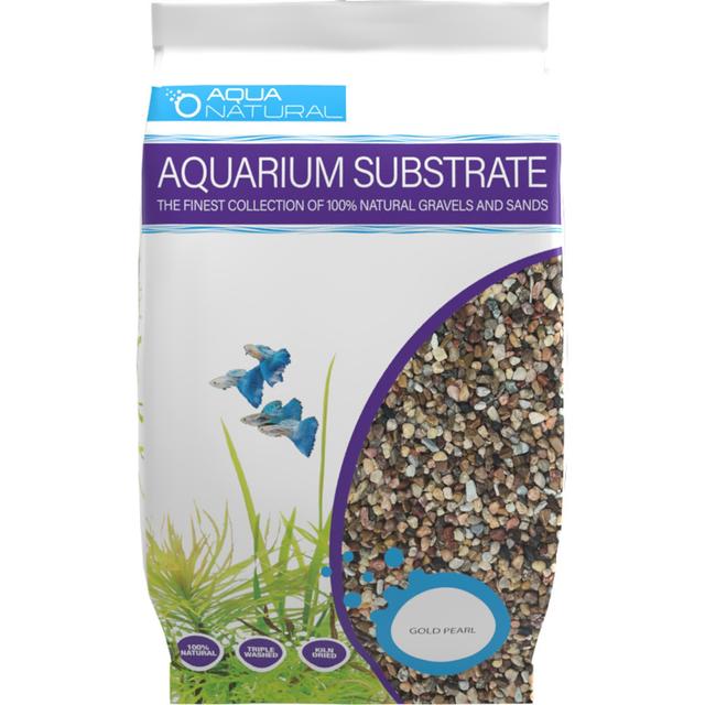 Aqua Natural Gold Pearl Aquarium Gravel, 10-lb bag