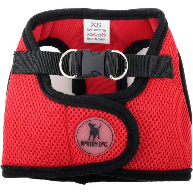 The Worthy Dog Sidekick Dog Harness, Red, Small: 15 to 18-in chest