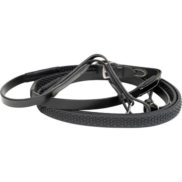 Nunn Finer Rein Aid Soft Grip Horse Horse Reins, Black, 5/8 x 58-in