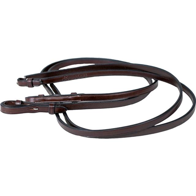Nunn Finer Pelham Horse Reins, Havana, 1/2 x 58-in