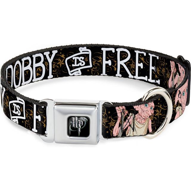 Buckle-Down Warner Bros. Dobby Is Free Dog Collar, Large: 15 to 24-in neck, 1-in wide