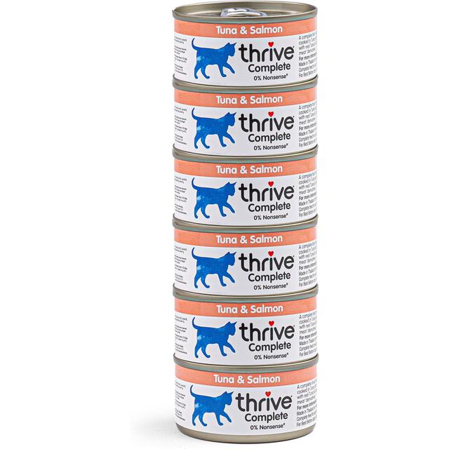 Thrive Tuna & Salmon Bits in Broth Wet Cat Food, 2.65-oz can, case of 6