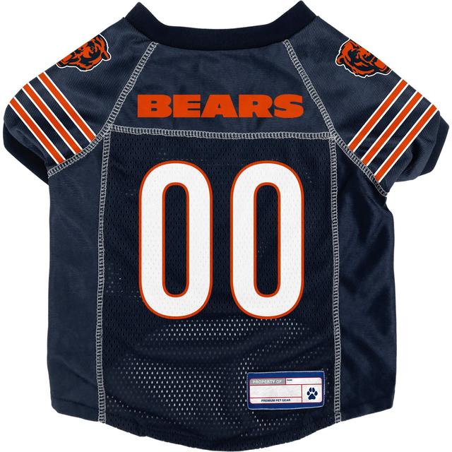 Littlearth NFL Game Day Dog & Cat Jersey, Chicago Bears, Large