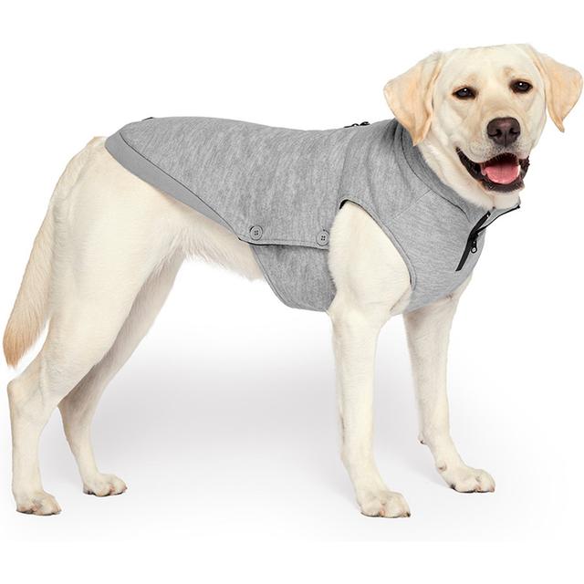 Canada Pooch Solid Waterproof Dog Sweater, Grey, 12-in