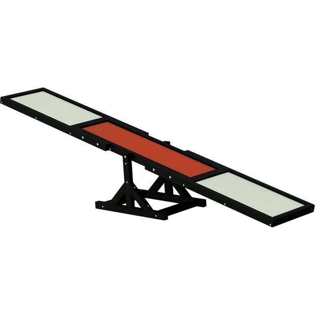 PawHut Wooden Weather Resistant Dog Agility Seesaw for Training & Exercise, Black, 70.75 x 11.75 x 11.75-in