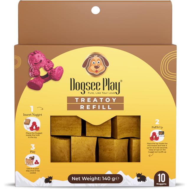 Dogsee Treatoy Yeti Toy Cheese Dog Refill Pack, 4.9-oz bag, 10 count