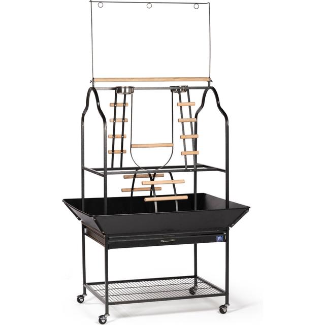 Prevue Pet Products Parrot Playstand, Black, Large