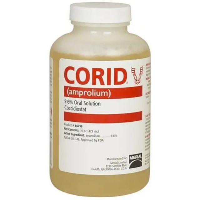 Huvepharma Corid 9.6% amprolium Oral Solution, 16-fl oz bottle