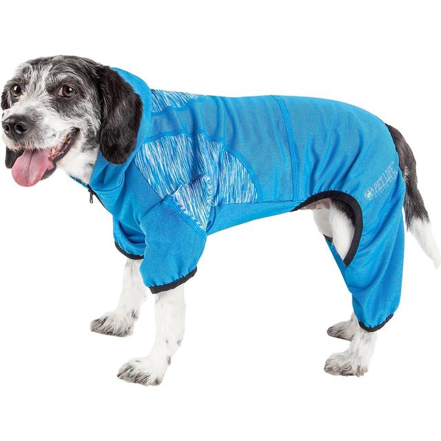 Pet Life Active Pawsterity Dog Hoodie, Blue, X-Small