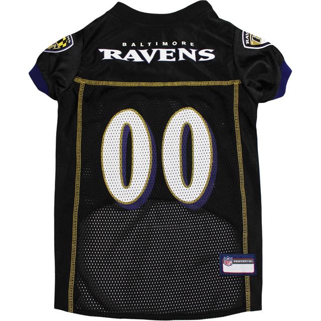 Pets First NFL Dog & Cat Jersey, Baltimore Ravens, Medium