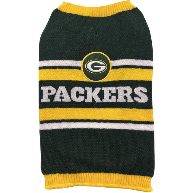 Pets First NFL Green Bay Packers Dog & Cat Sweater, Medium
