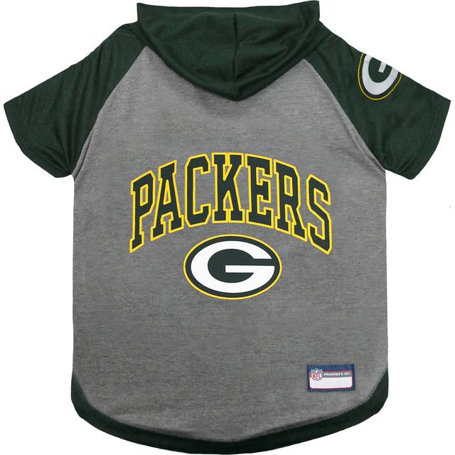 Pets First NFL Green Bay Packers Hoodie Dog & Cat Tee Shirt, X-Small