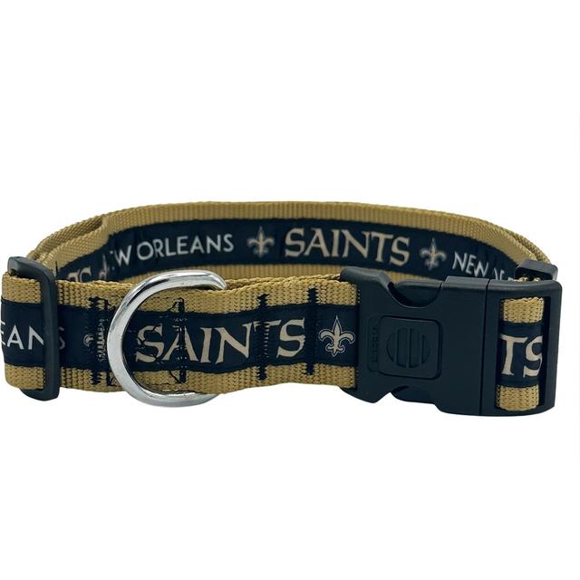 Pets First Satin Nylon Dog Collar, New Orleans Saints, X-Large