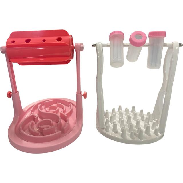 Piggy Poo and Crew Slow Feeder Pet Games Combo Pig Toys, 2 count, Pink