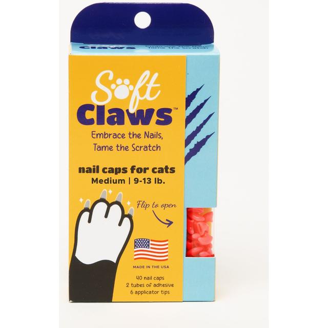 Soft Claws Cat Nail Caps, 40 count, Medium, Pink