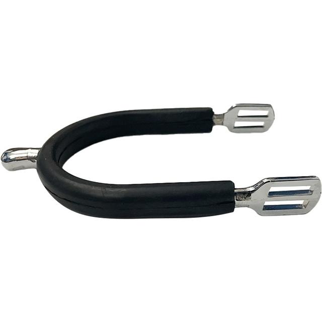 TuffRider Men's Rubber Covered Horse Spurs, Silver, 20-in