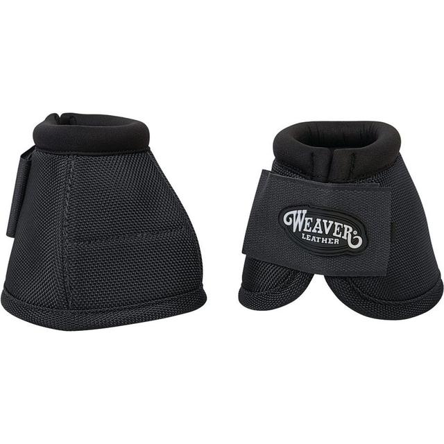 Weaver Equine No-Turn Horse Bell Boots, Black, Medium