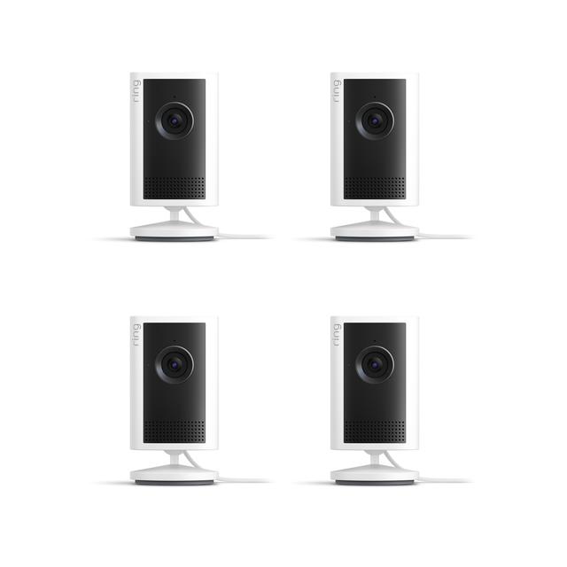 Ring Indoor Cam Plus (Featuring Retinal 2K) Plug-In in White | Pack of 4