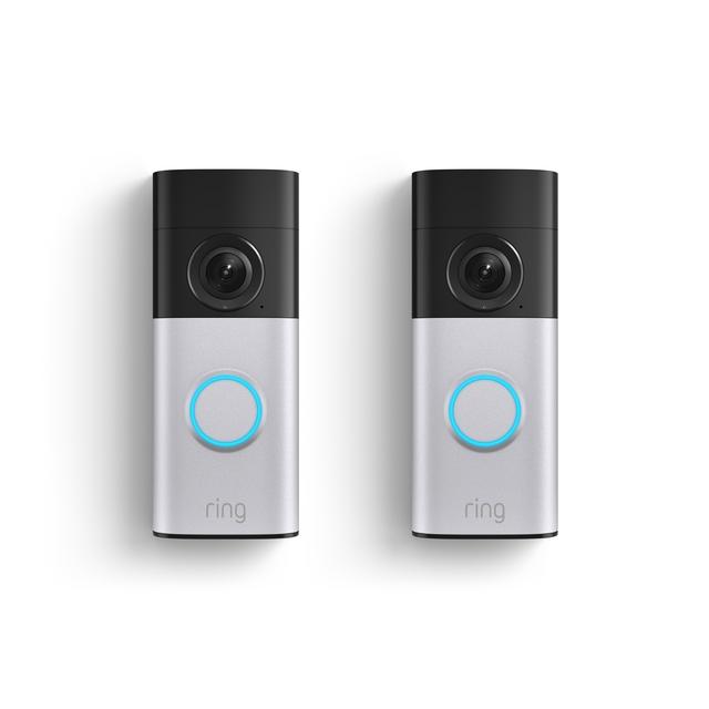 Ring 2- Pack Wired Doorbell Plus (Newest Model) in Nickel Silver