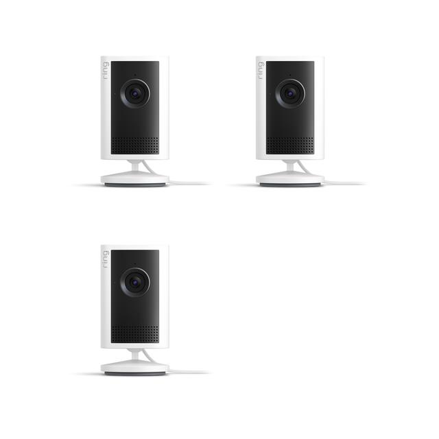 Ring Indoor Cam Plus (Featuring Retinal 2K) Plug-In in White | Pack of 3