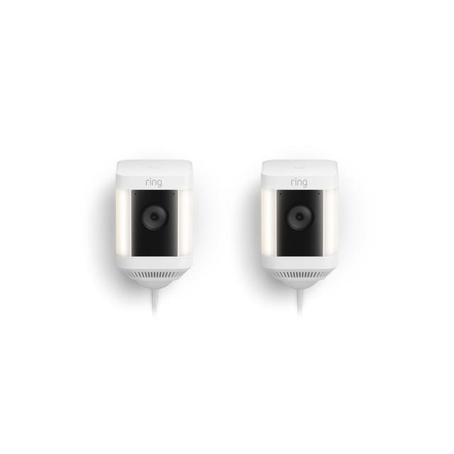 Ring Spotlight Cam Plus Plug-In in White | Pack of 2