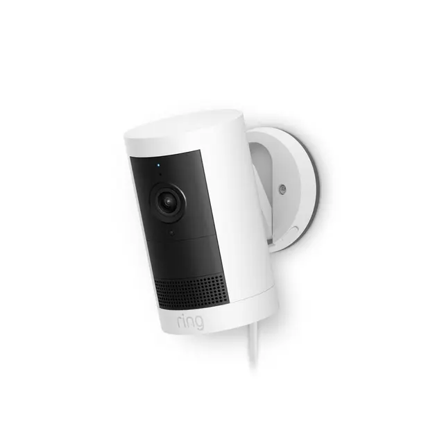 Ring Outdoor Cam Plus (Featuring Retinal 2K) Plug-In in White | Pack of 1