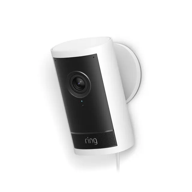 Ring Outdoor Cam Pro (Featuring Retinal 4K) Plug-In in White | Pack of 1
