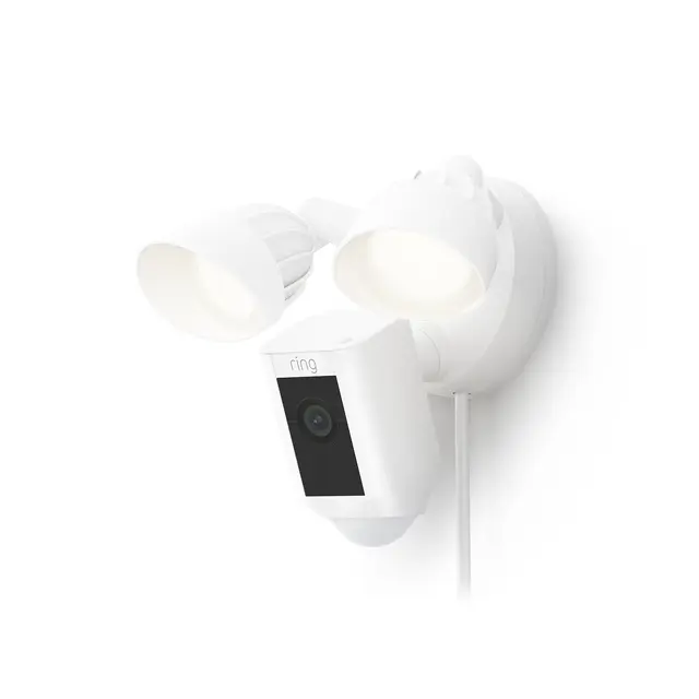Ring Floodlight Cam Plus Plug-In in White | Pack of 1