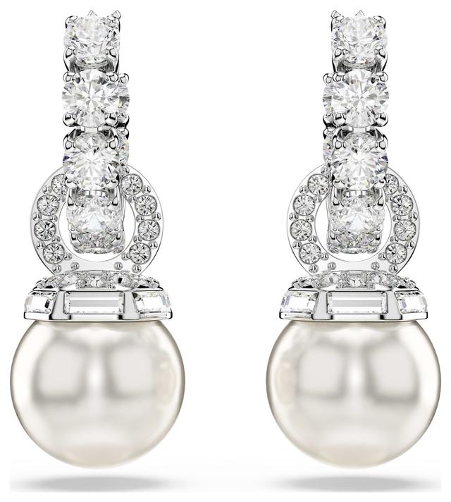 Swarovski 5691716 Matrix Drop Earrings White Crystals and Jewellery