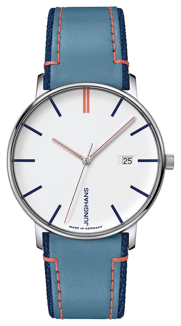 Junghans 41/4481.00 FORM Quartz (39.9mm) White Dial / Blue Watch